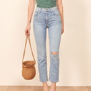 Reformation Liza High-Rise Straight Jean
